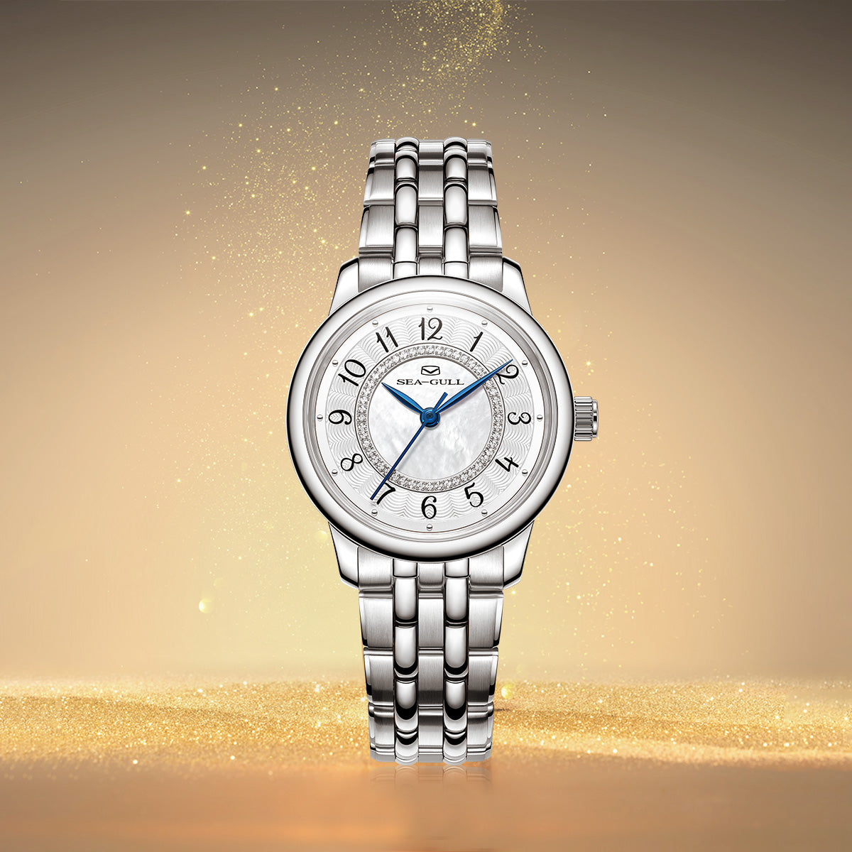 Ladies Series Concentric Circles Diamond-set Dial Dress Watch 32mm