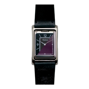 שעון Vario VERSA דו-זמן הפיך בצבע סגול-מטאל