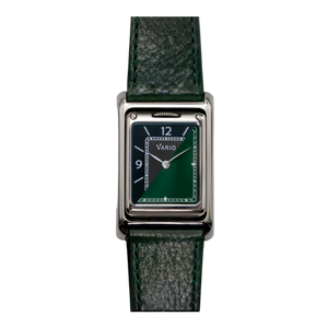 שעון Vario VERSA דו-זמן הפיך ירוק-מתכתי