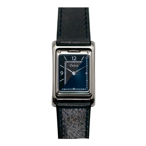 שעון Vario VERSA דו-זמן הפיך בצבע כחול-מתכת