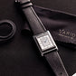 Vario VERSA Reversible Dual Time Silver-Black Watch
