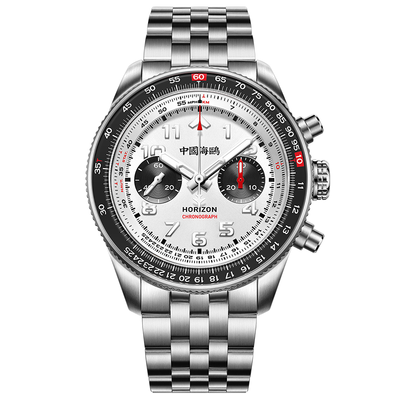 Aviation Series Tachymeter Chronograph Titanium Alloy Watch 43mm