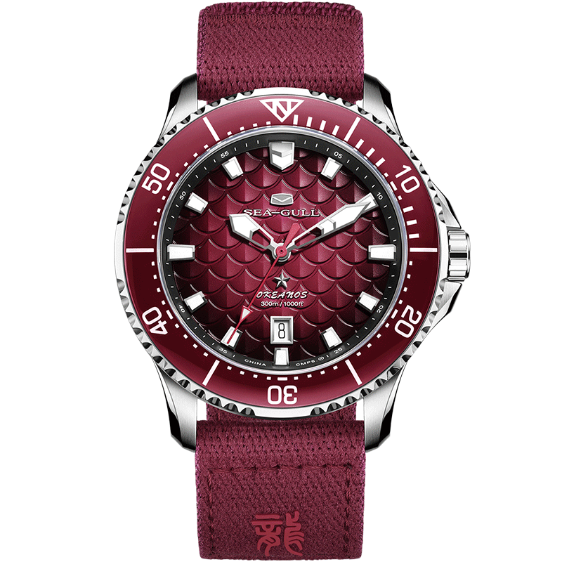 Ocean Series Pro Dragon Kings Dragon-scale Dial 300m Diving Watch 44mm