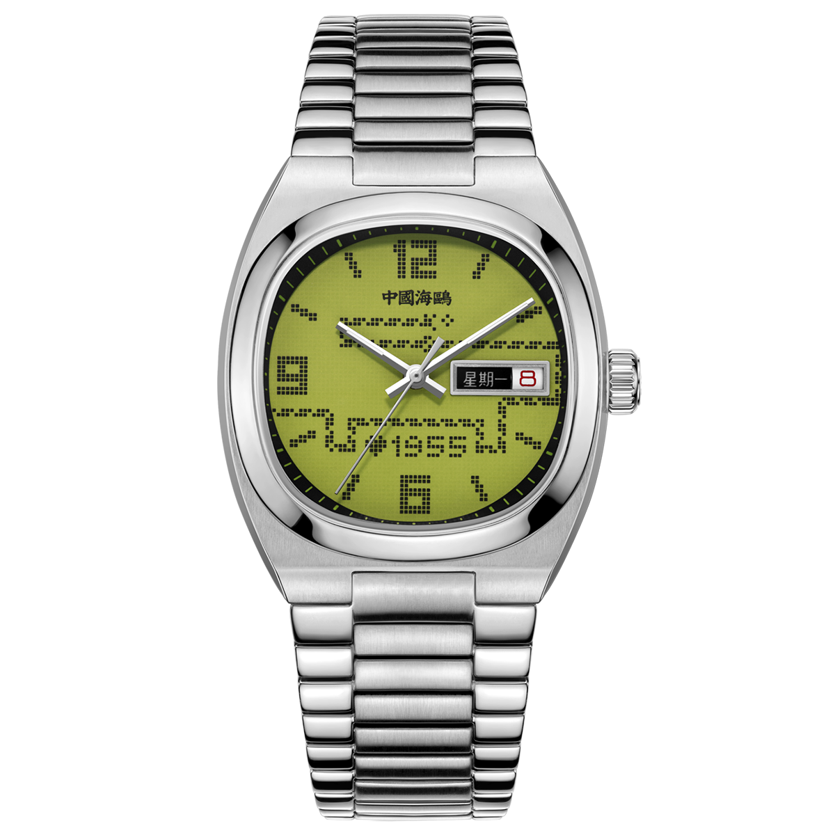Gluttonous Snake Dial Day-date Calendar 70th Anniversary Edition Tonneau Watch 34mm