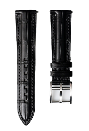 Behrens bracelet cuir Alli-gator noir collection Inventor