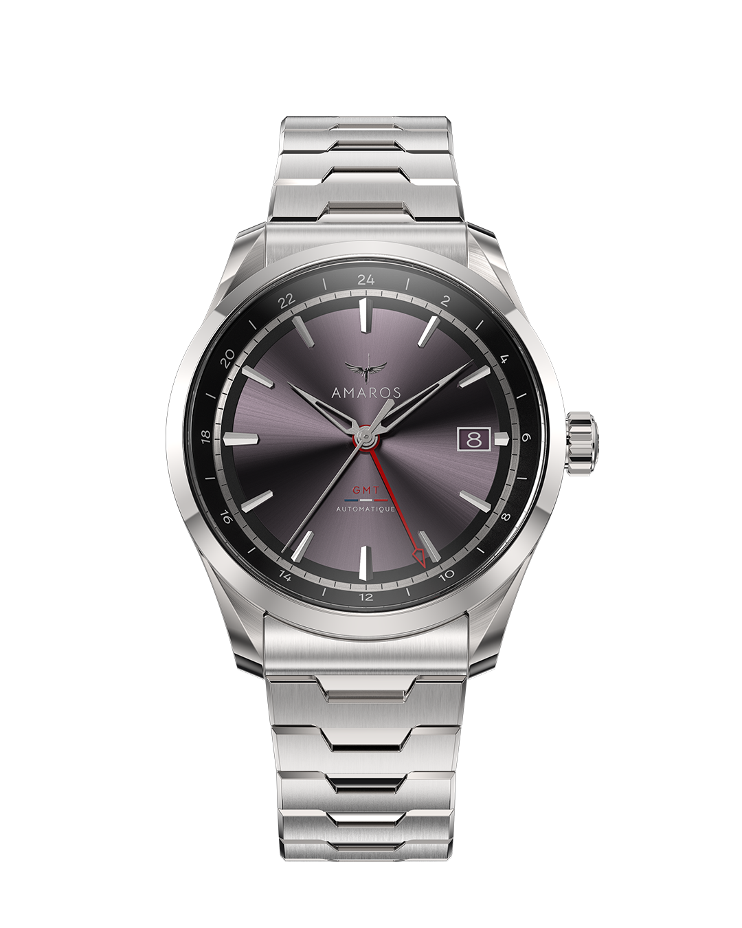 L'Odyssée - Automatic GMT Watch - Gris Lilas
