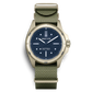 LM01 Type D Acier PVD Or et cadran Bleu