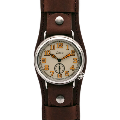 Vario 1918 טרנץ' עם לוח בצבע קרם וכתום זוהר