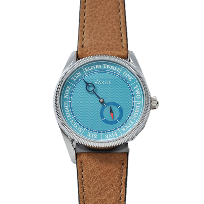 Vario NAVI Single Hand Clear Water Blue Small Seconds Compass