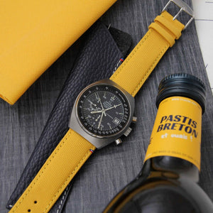 Bracelet de montre toile PORT LOUIS jaune