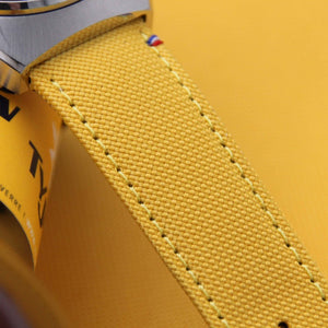 Bracelet de montre toile PORT LOUIS jaune