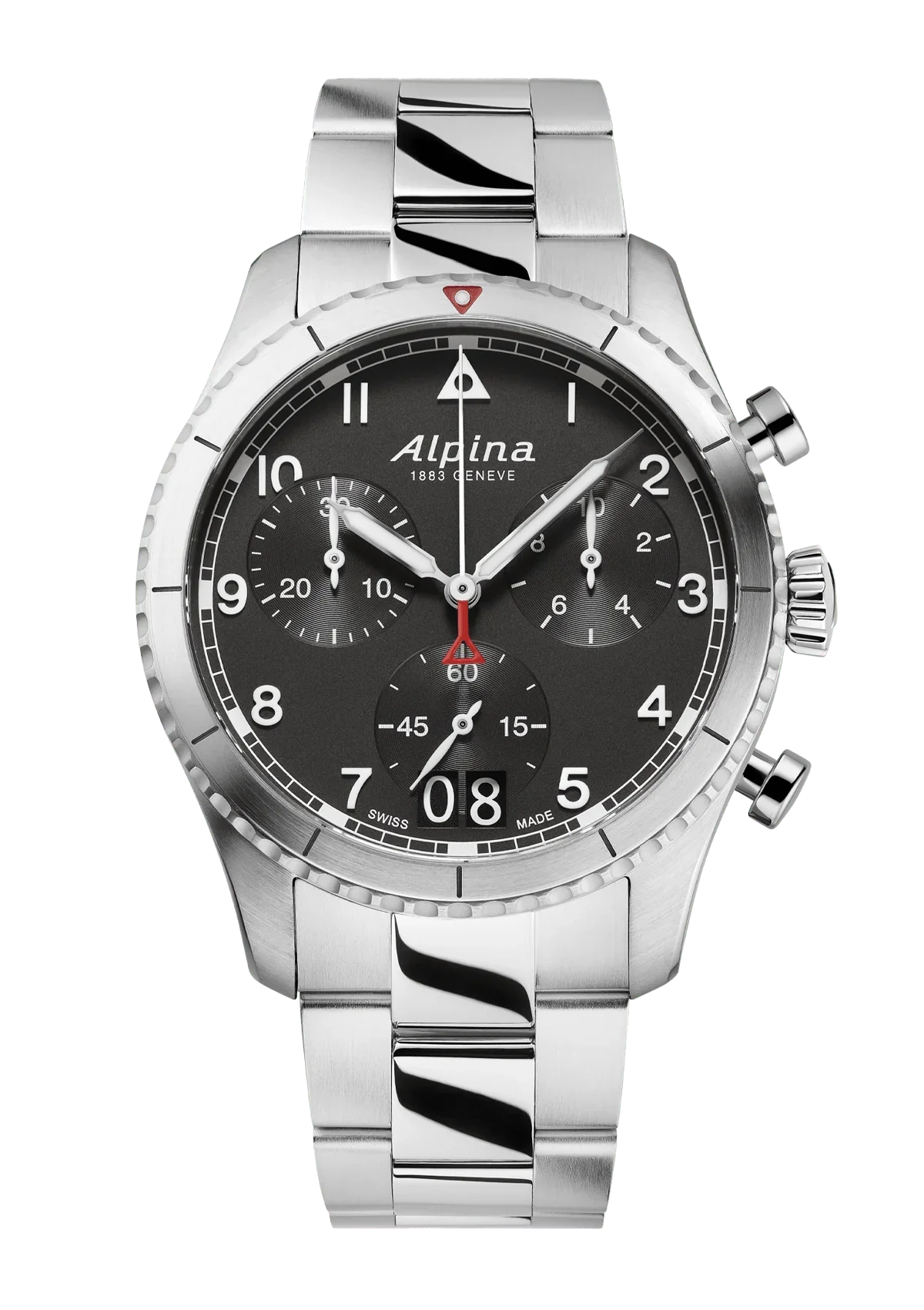 Alpina STARTIMER פיילוט קוורץ כרונוגרף גדול 41 מ"מ
