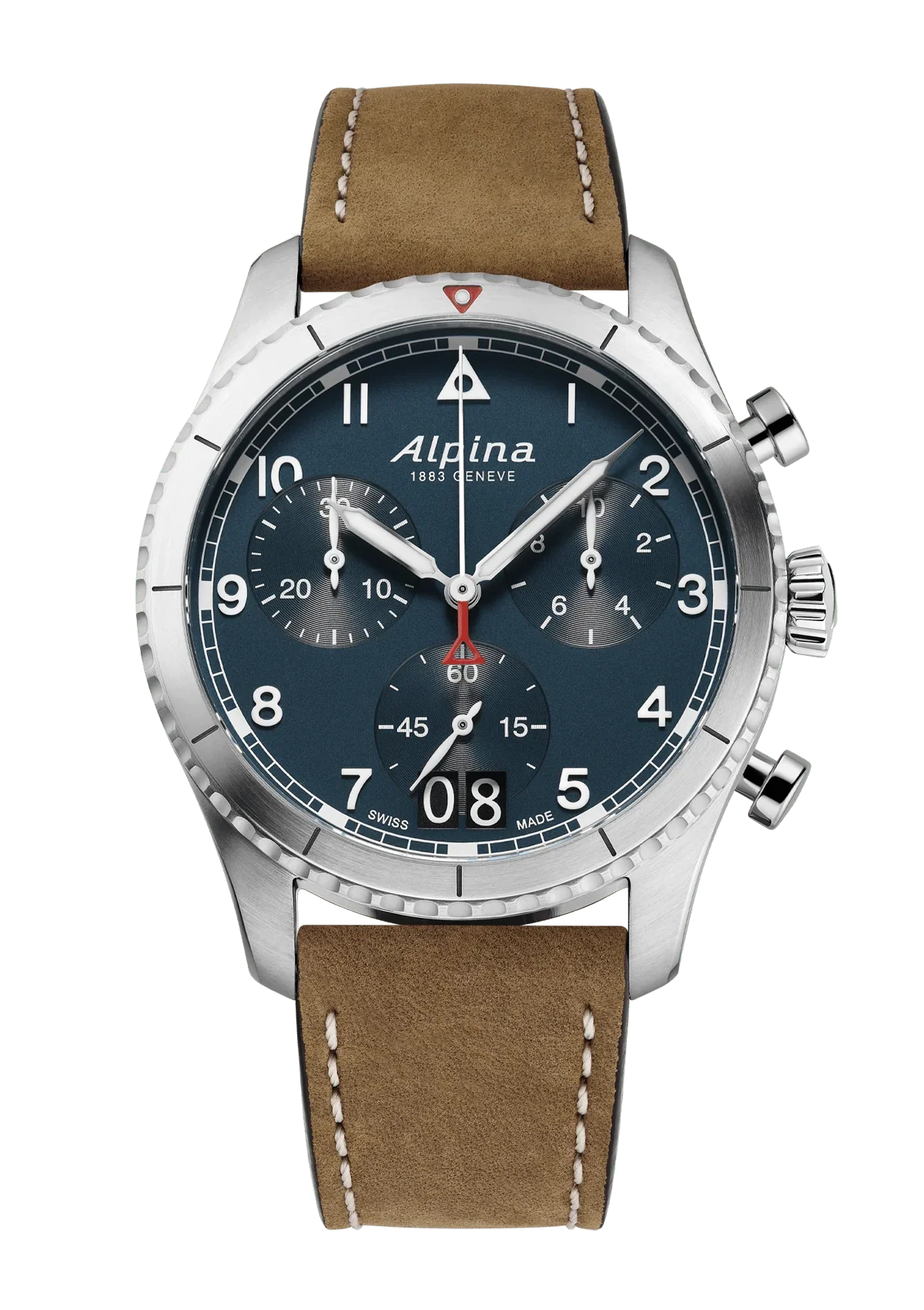 Alpina STARTIMER פיילוט קוורץ כרונוגרף גדול 41 מ"מ