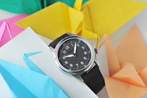 שעון קוורץ סולארי Vario 1945 A-11S Raven Black